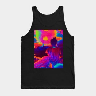 Man in a rainbow world Tank Top